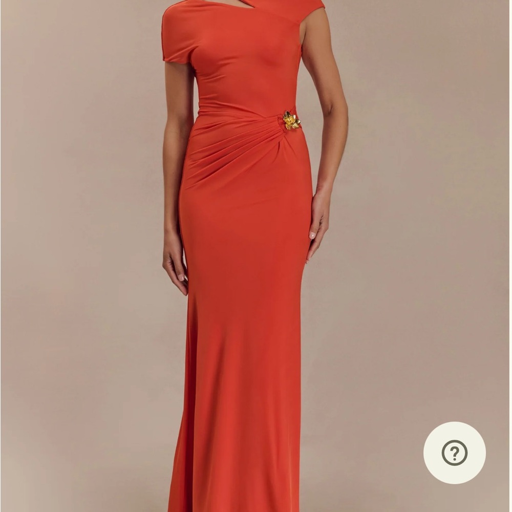 Meshki Kaida One Shoulder Orange Dress - Picture 3 of 4